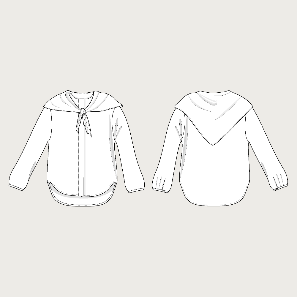 The Assembly Line - Scarf Collar Shirt