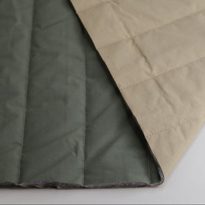 Reversible Thermal Quilt - Khaki / Sand