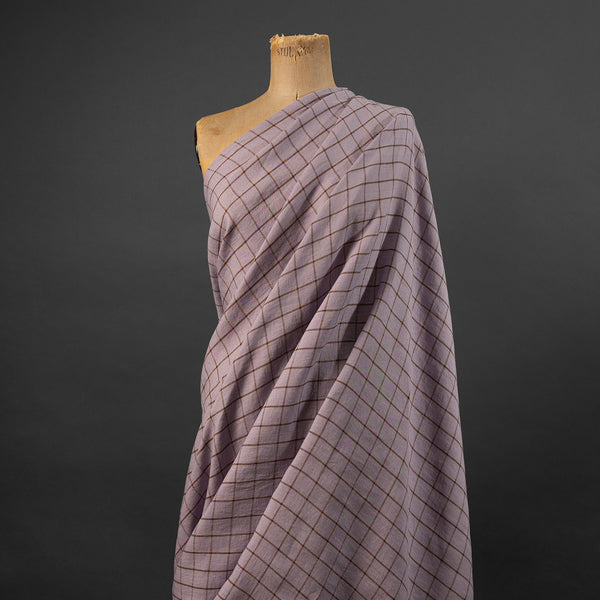 European Linen Windowpane Check - Taro