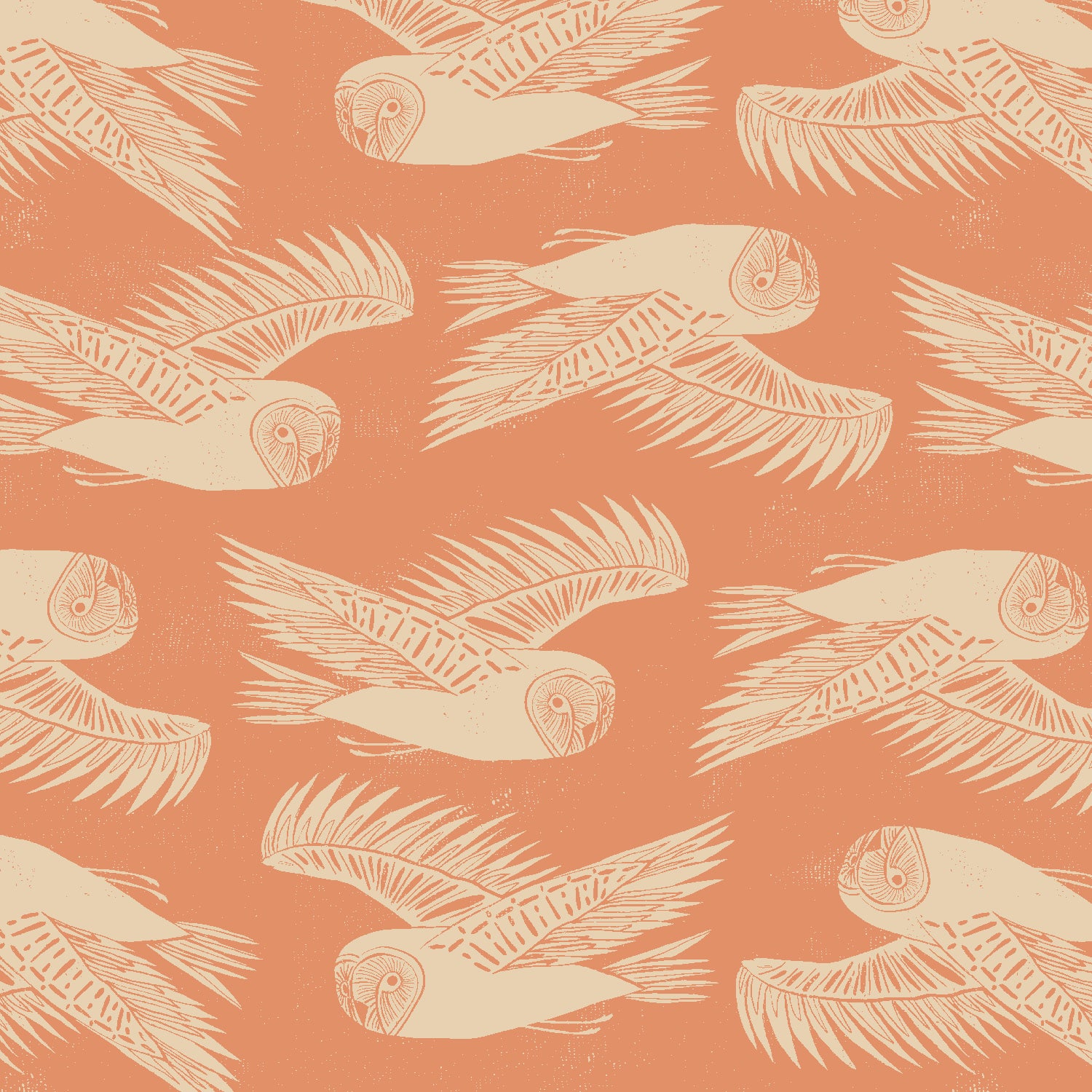 Printed Lightweight Canvas - Twin Hills - Berry