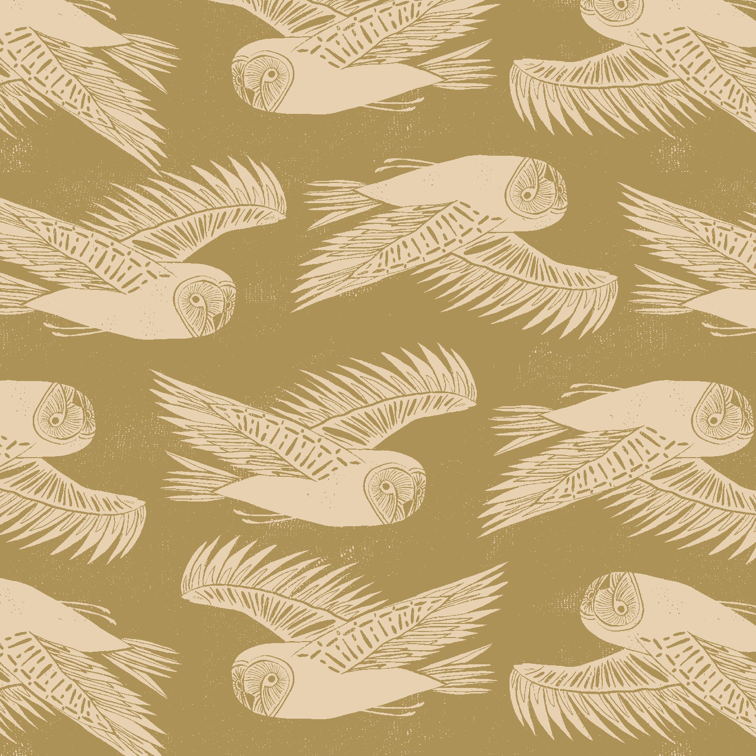 Printed Lightweight Canvas - Twin Hills - Leaf