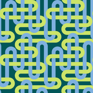 Drapey Cotton Print - Emily Van Hoff Groove - Verdant Green