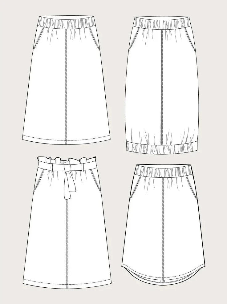 The Assembly Line - A-Line Midi Skirt