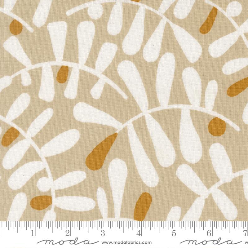 Printed Cotton Poplin - Mira - Calm - Tan