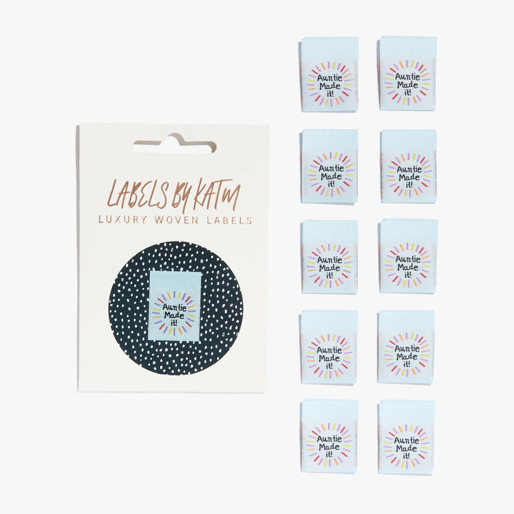 Labels by KATM - "AUNTIE MADE IT" - 10 Pack