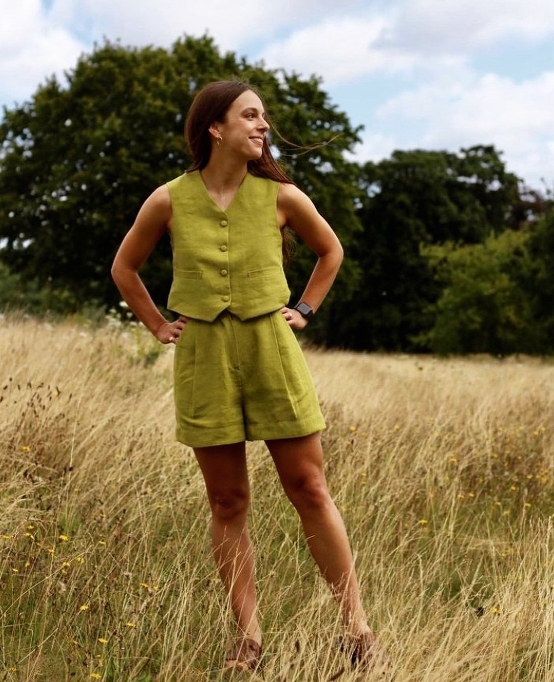 European Washed Linen - Avocado