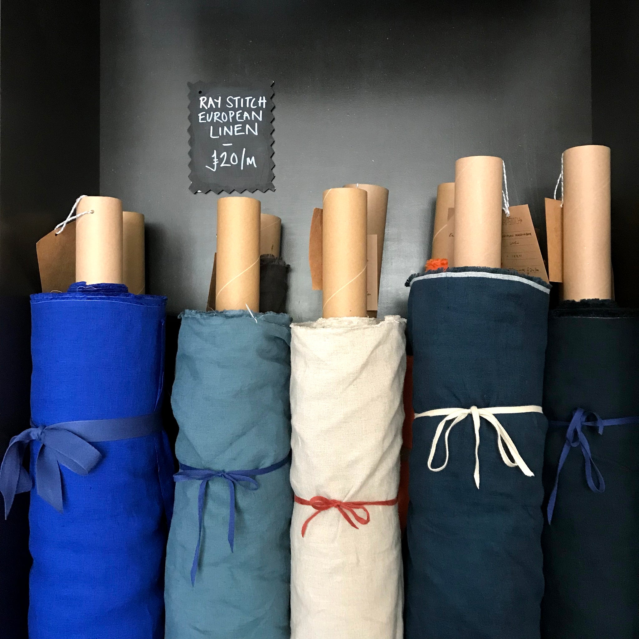 European Washed Linen - Azure