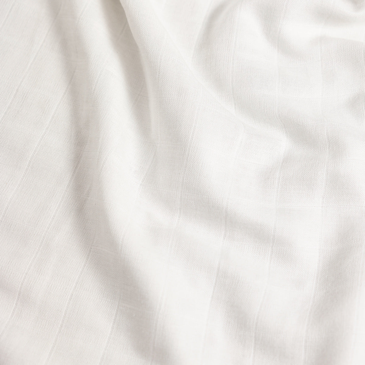 Organic Double Cloth Bamboo/Cotton - Large Squares - White