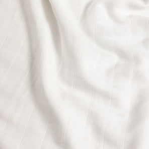 Organic Double Cloth Bamboo/Cotton - Large Squares - White