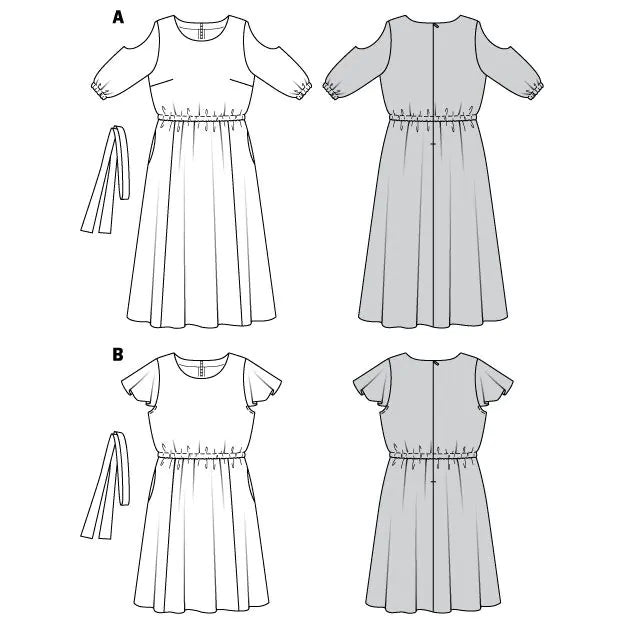 Burda 6449 - Misses Plus Size Dress Pattern