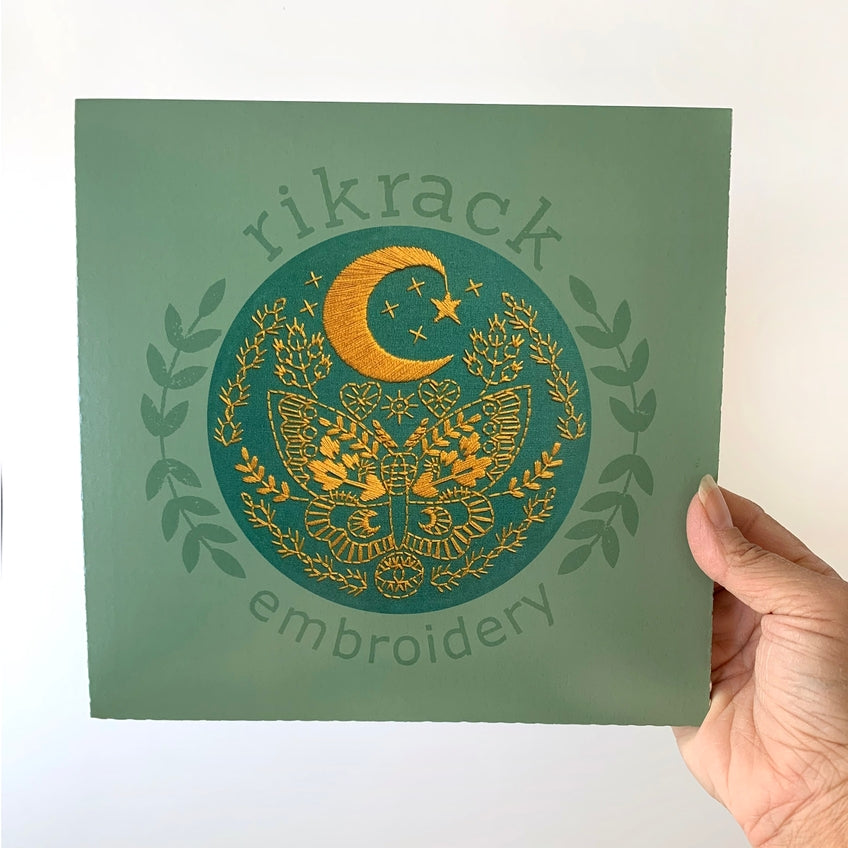 Embroidery Kit - Rikrack - Lunar Moth