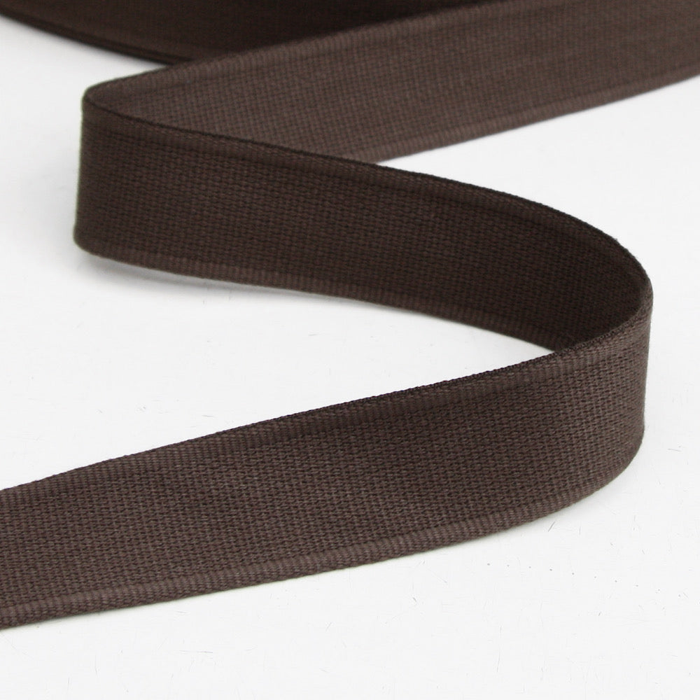 Cotton Strap Webbing 30mm - Brown