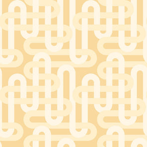 Drapey Cotton Print - Emily Van Hoff Groove - Champagne