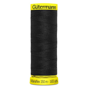 Gütermann Maraflex Elastic Sewing Thread 150m - Black