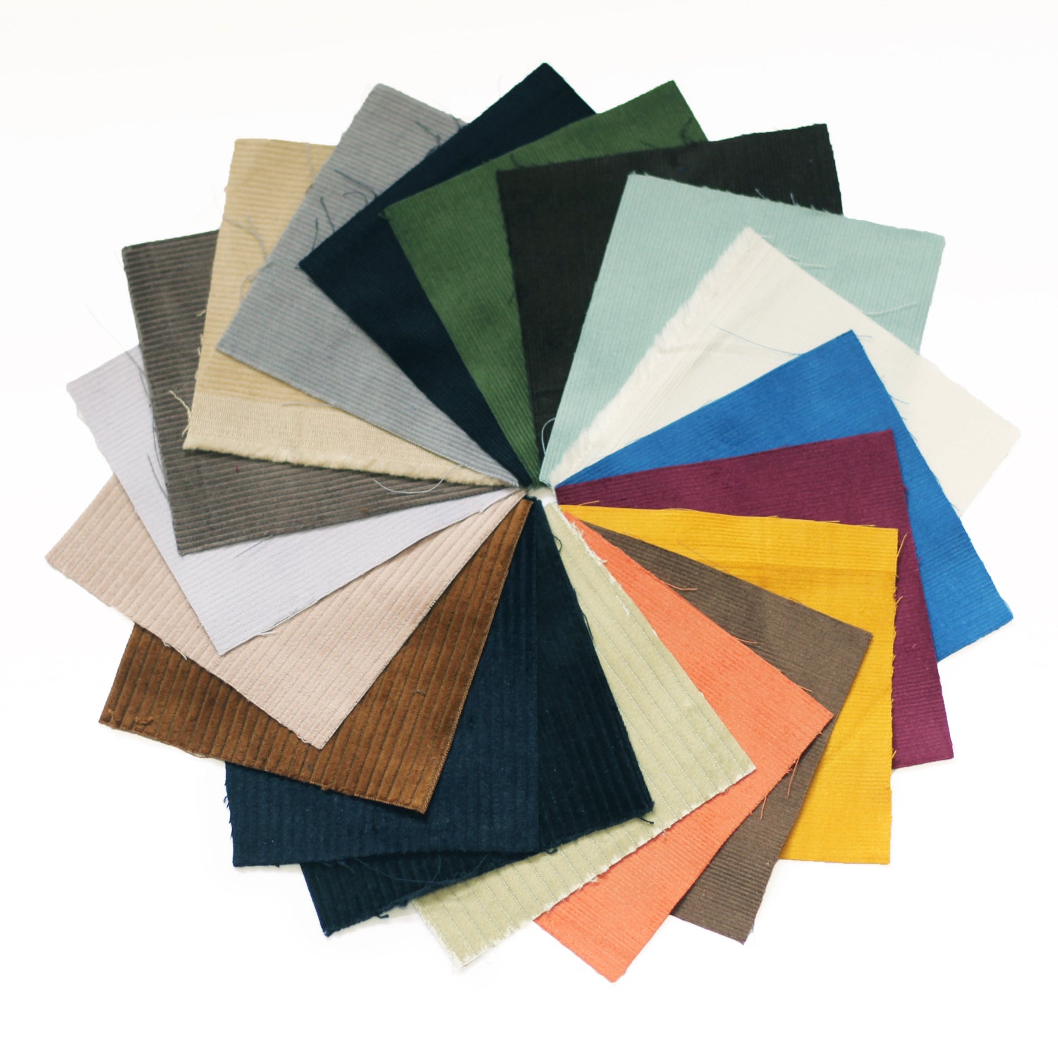 Cotton Needlecord - Swatches