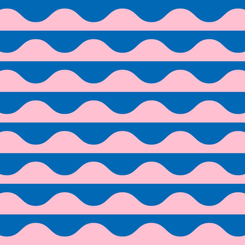 Drapey Cotton Print - Emily Van Hoff Groove - Cotton Candy