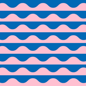 Drapey Cotton Print - Emily Van Hoff Groove - Cotton Candy