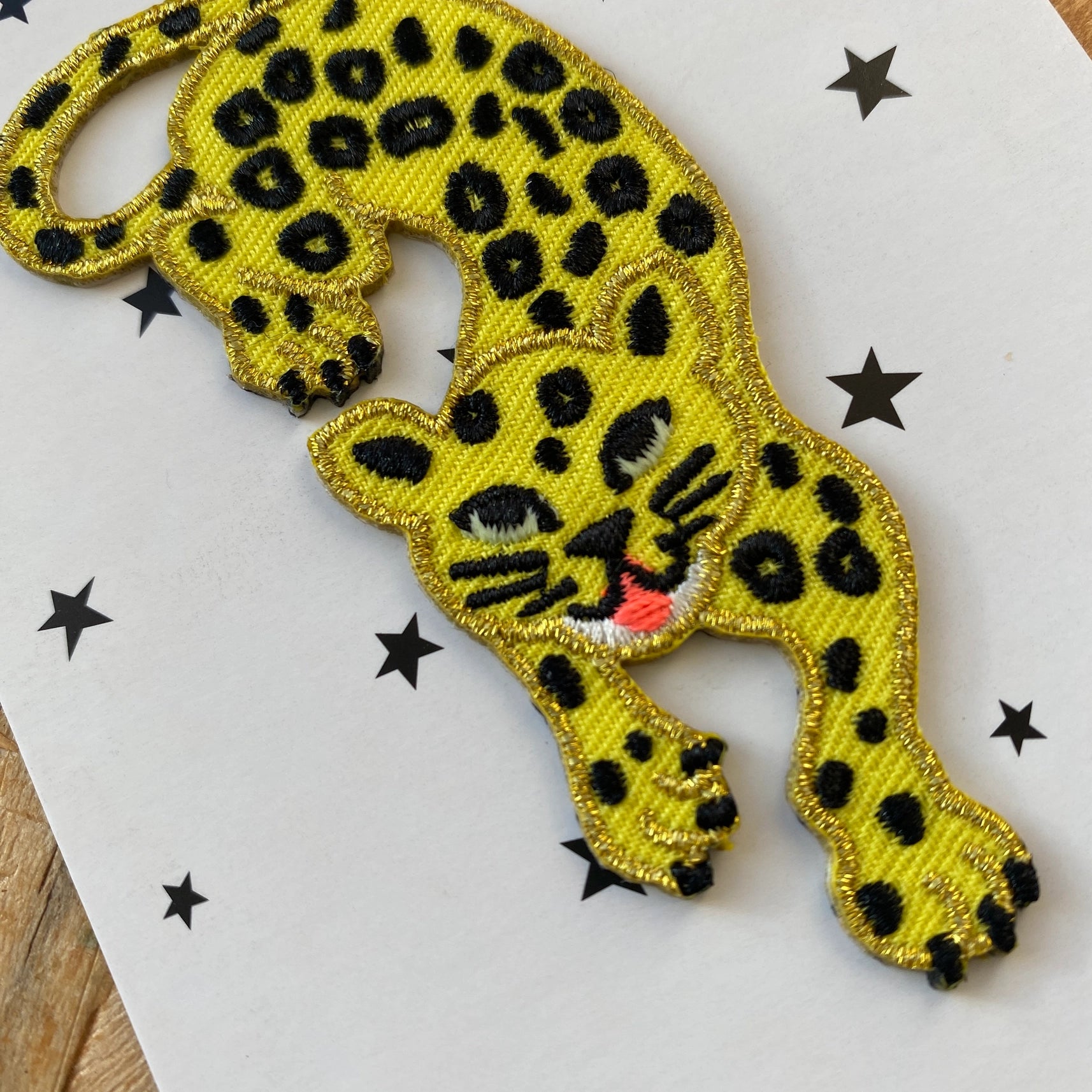 Iron-On Patch - Leaping Leopard