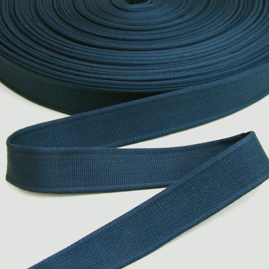 Cotton Strap Webbing 30mm - Denim