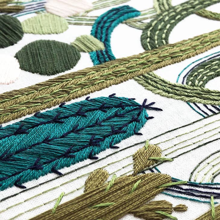 Embroidery and Sage - Kit - Cactus Garden