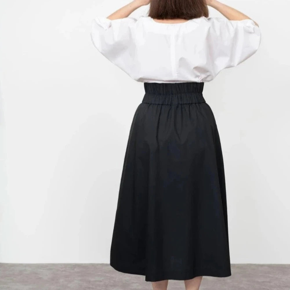 The Assembly Line - Elastic Waist Maxi Skirt