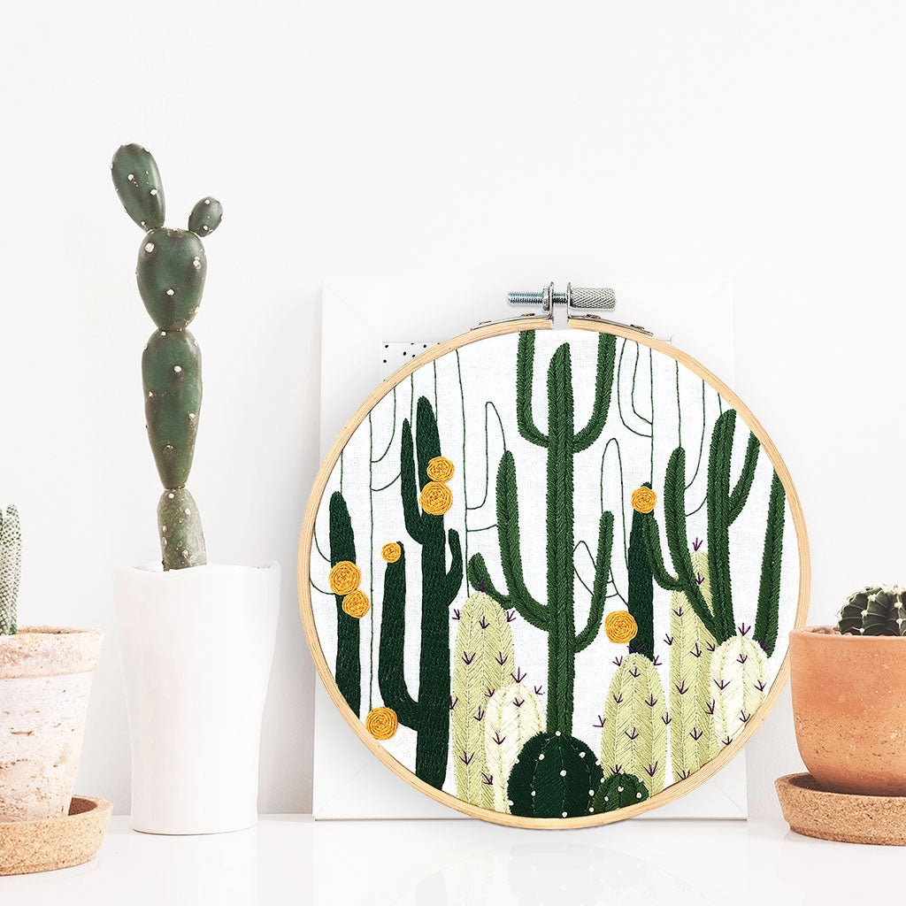 Embroidery and Sage - Kit - Cactus Bloom