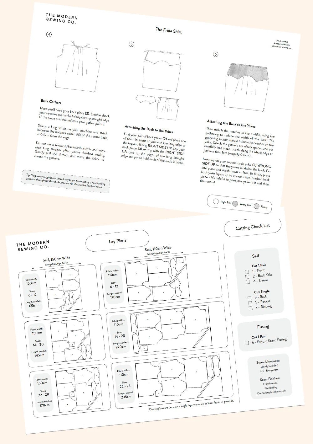Modern Sewing Company - Frida Shirt - PDF Pattern