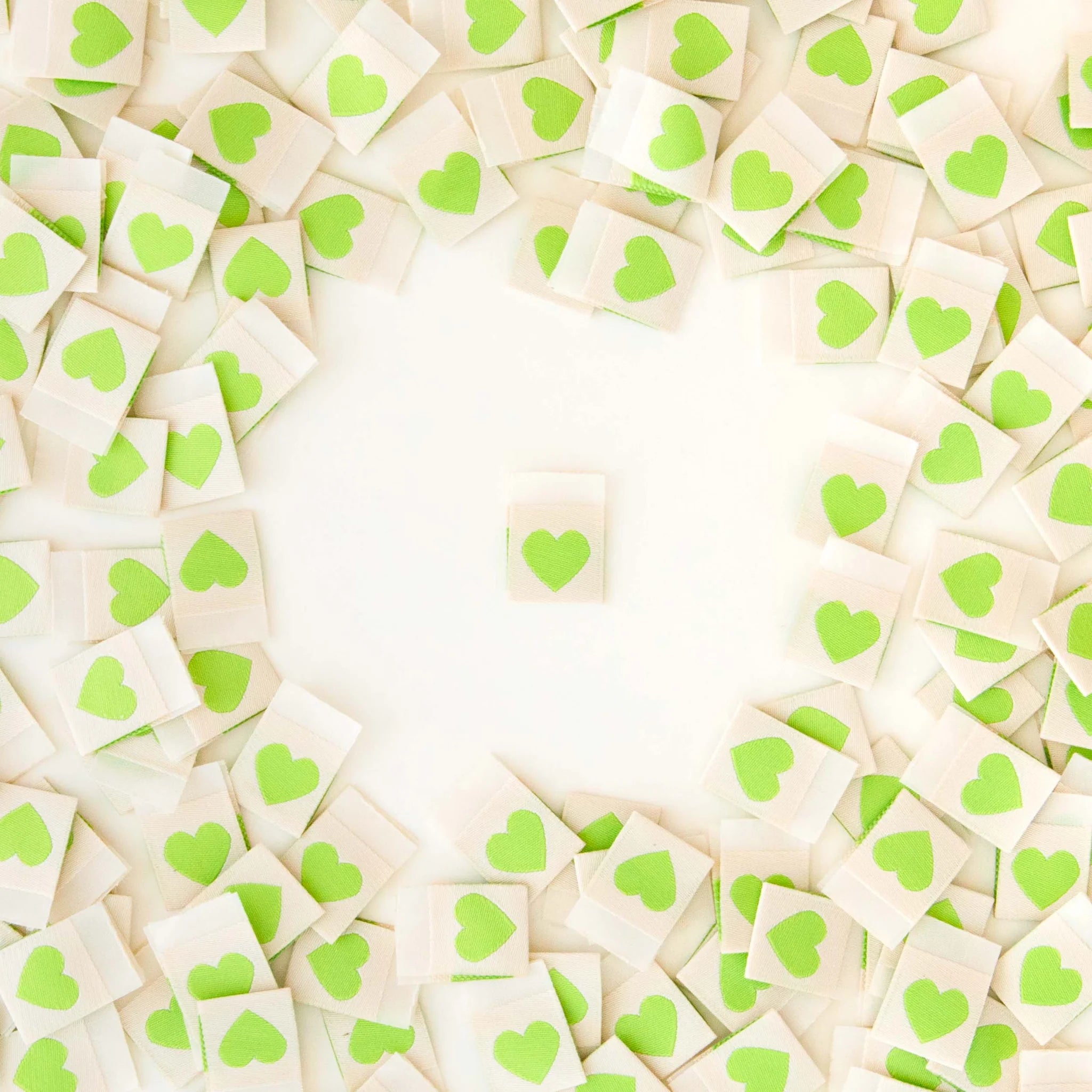 Labels - Sarah Hearts - Green Heart – Ray Stitch