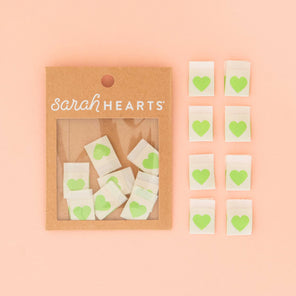 Labels - Sarah Hearts - Green Heart