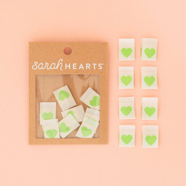 Labels - Sarah Hearts - Green Heart