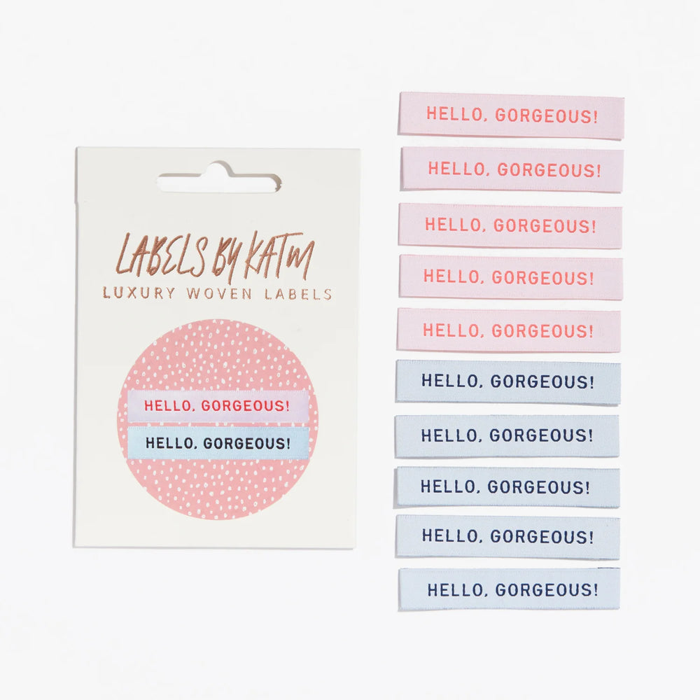 Labels by KATM - "HELLO GORGEOUS" - 10 Pack