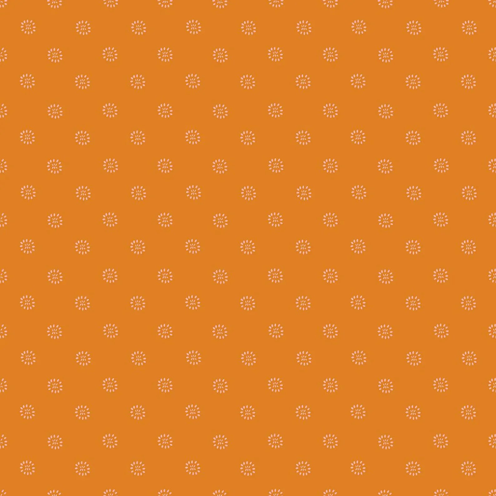 Printed Cotton Poplin - Favourite Flowers by Ruby Star - Stamped Flower - Turmeric