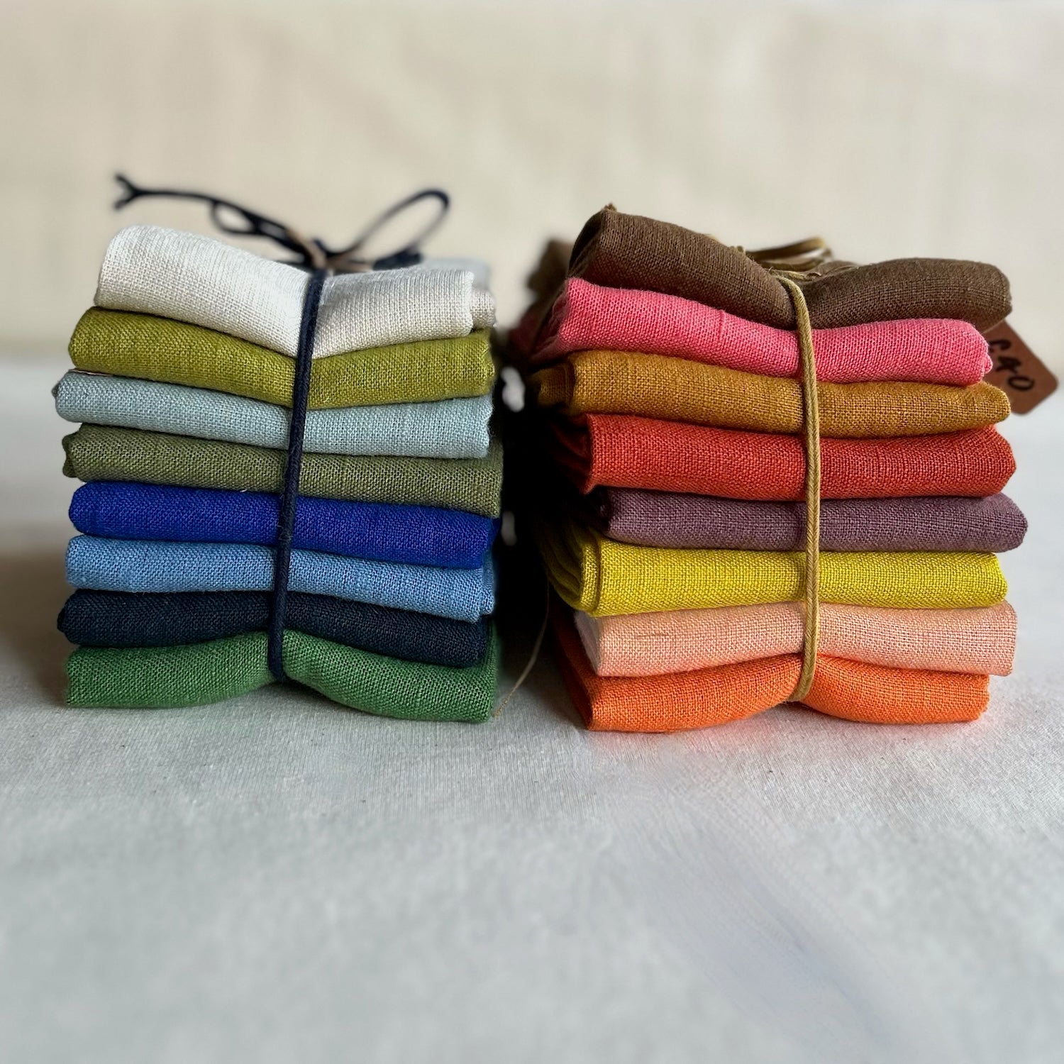 European Linen Bundle of 8 - Warm Colours