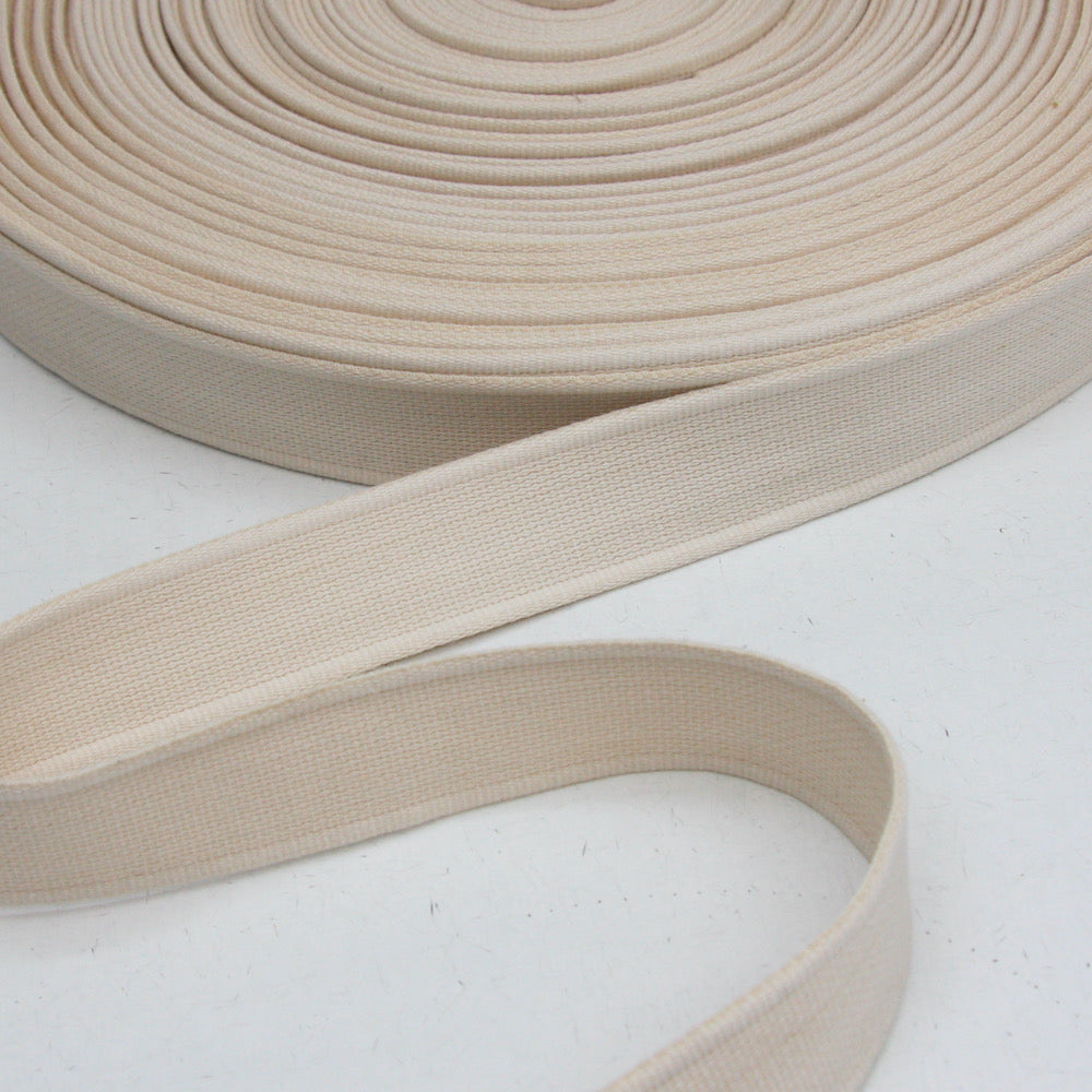 Cotton Strap Webbing 30mm - Natural