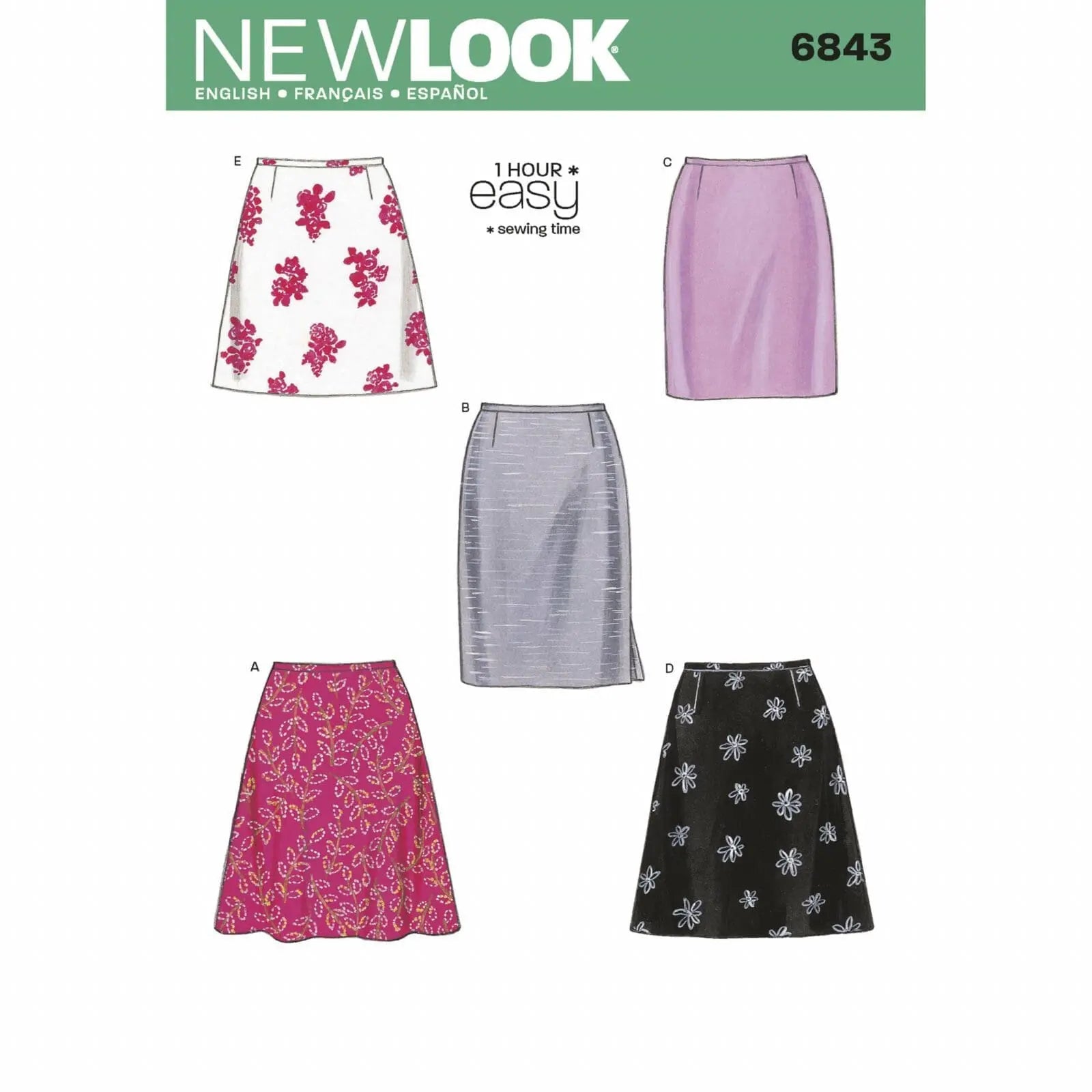 New Look 6843 - Misses Skirt