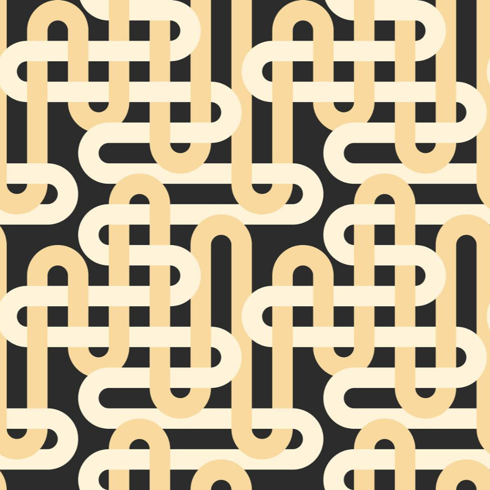 Drapey Cotton Print - Emily Van Hoff Groove - Nightfall