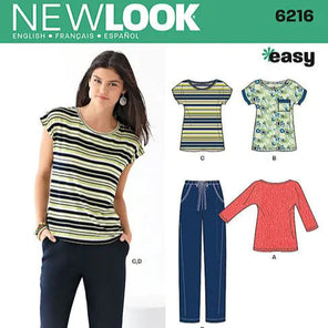 New Look Women's 6216 - Women's Knit Top and Pants