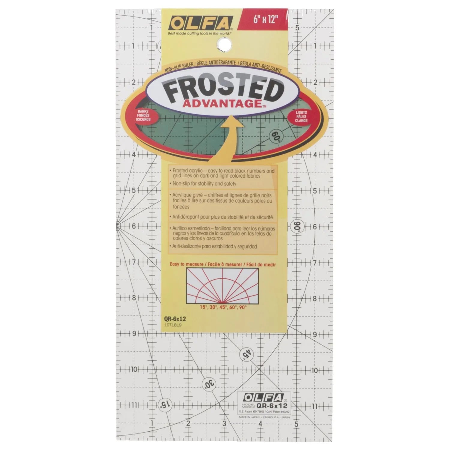 Olfa Frosted Quilter's Ruler - 6