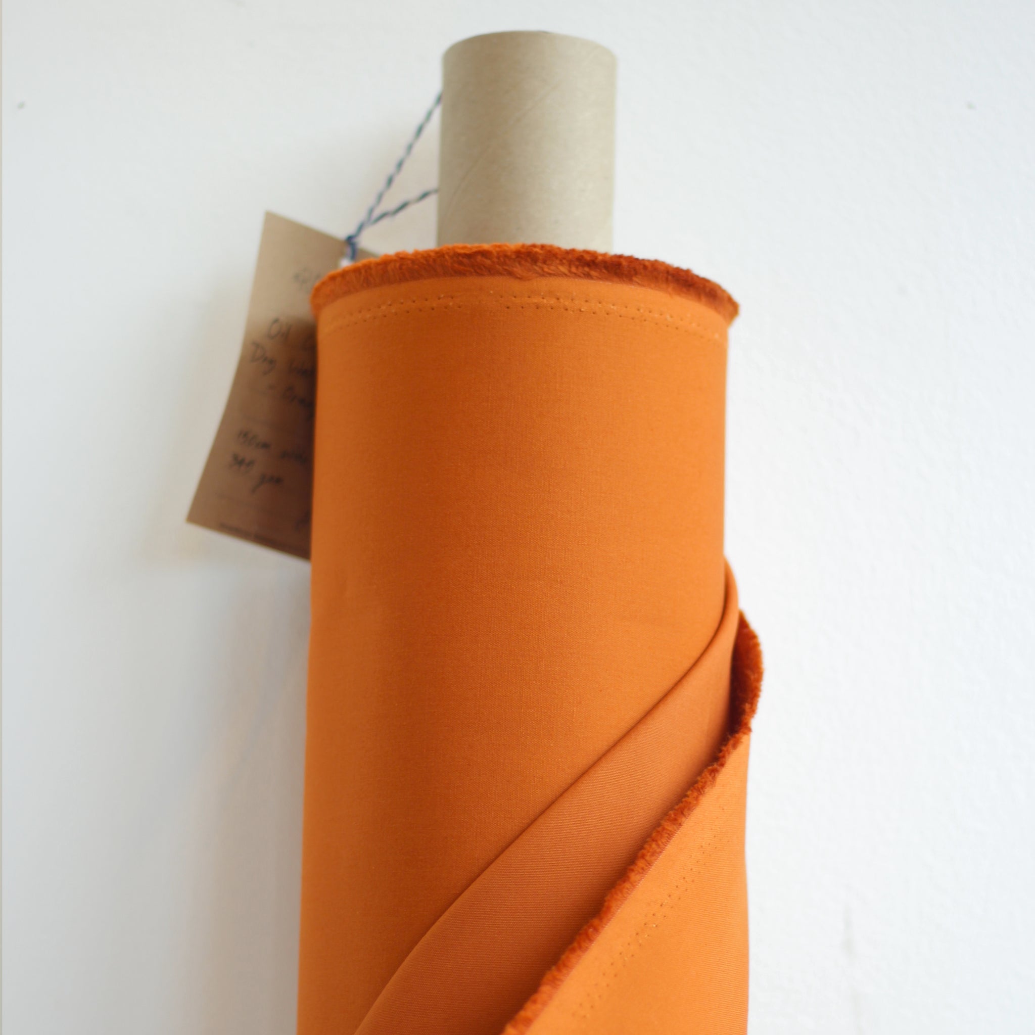 Oil Cloth - 8oz Dry Wax Cotton - Orange* Limited Edition Colour