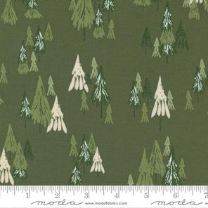 Printed Cotton Poplin - Good News Great Joy - Fir Trees - Pine