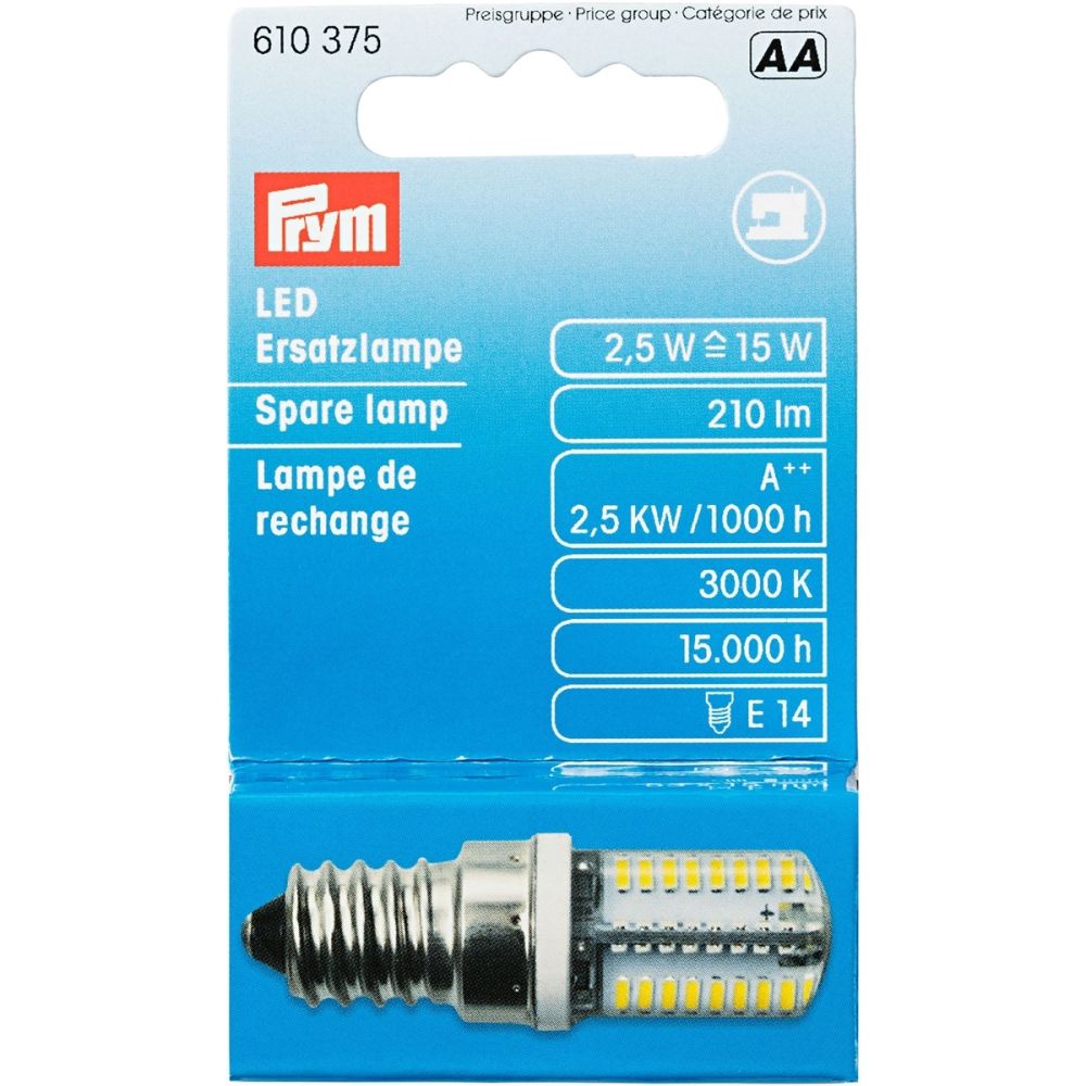 Prym 610375 - LED Universal Sewing Machine Bulb - Screw