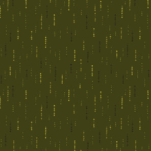 Printed Cotton Poplin - Vintage Threads - Falling Rain - Jungle