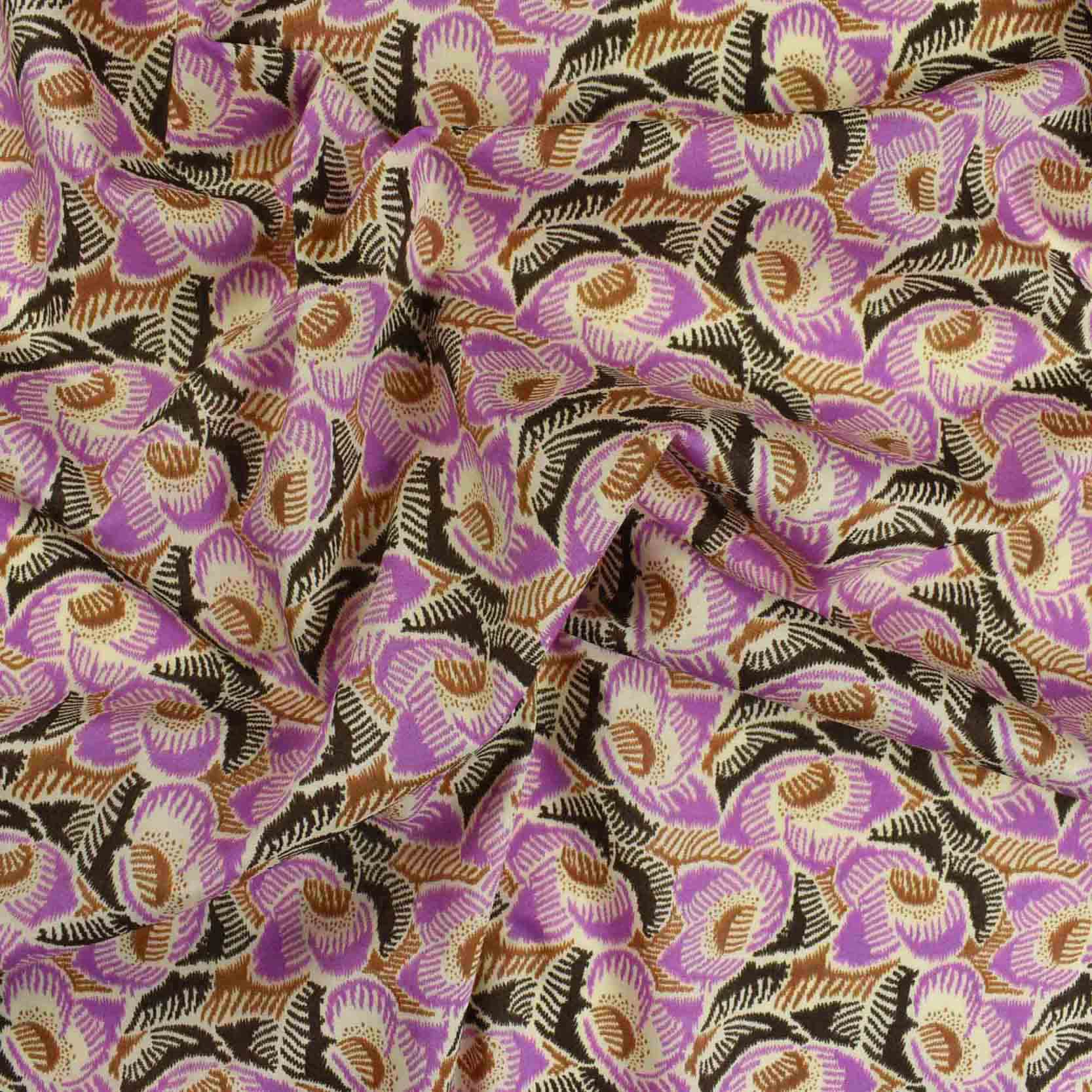 Luxury Printed Cotton Lawn - Rush - Pink