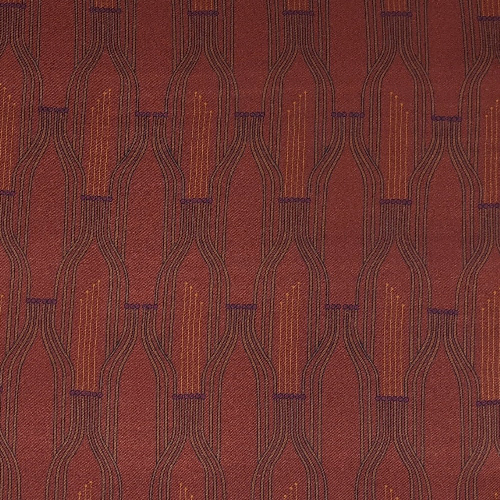 Panspermia Printed Viscose Twill - Stamen - Rust