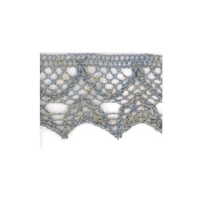 Linen Lace Trim 30mm - Light Blue 017