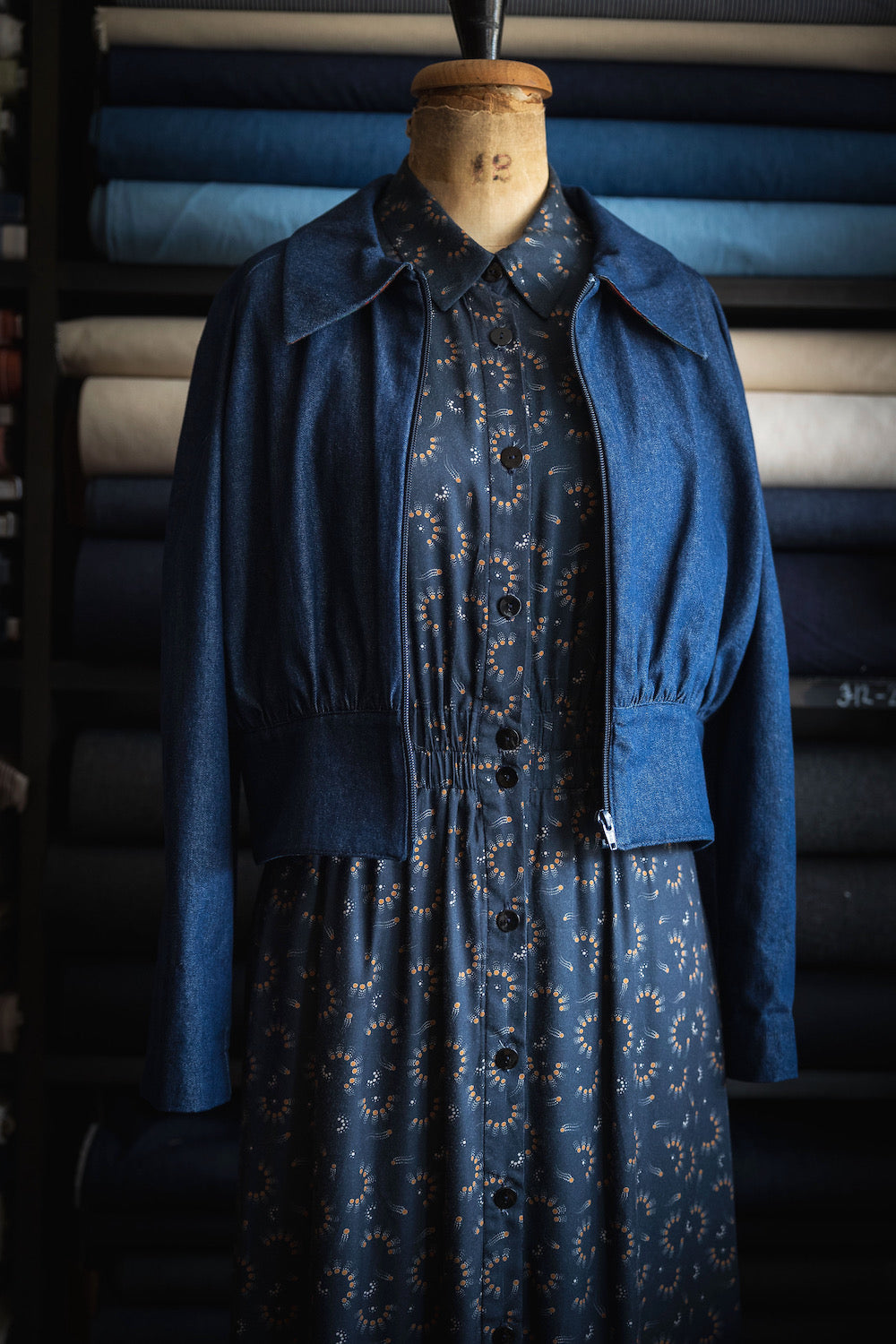 Panspermia Printed Viscose Twill - Spores - Night