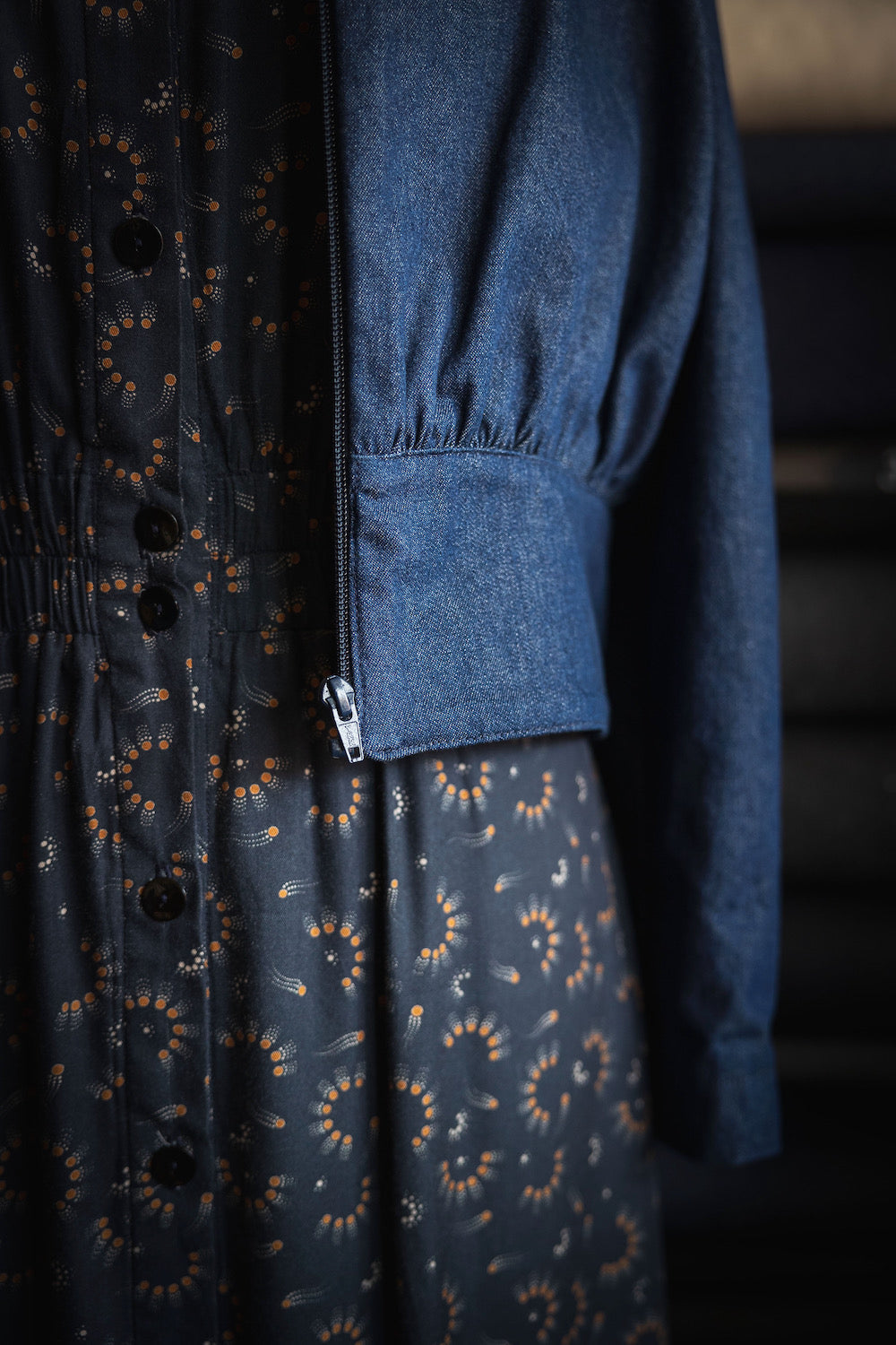 Panspermia Printed Viscose Twill - Spores - Night