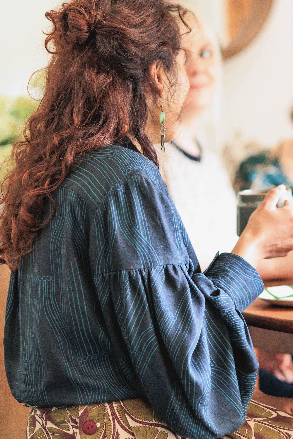 Panspermia Printed Viscose Twill - Stamen - Moss