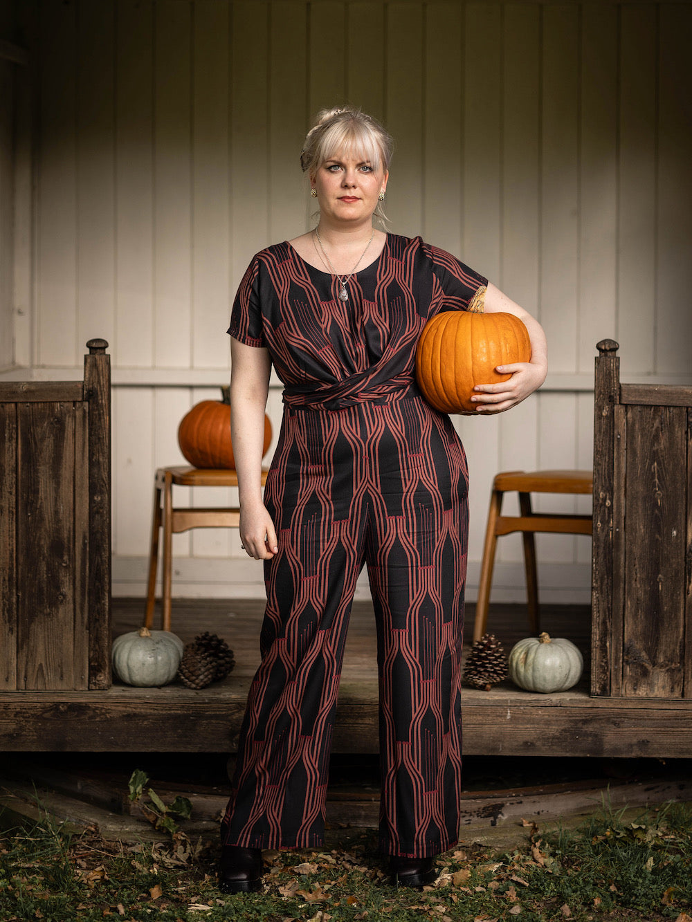 Panspermia Printed Viscose Twill - Stamen - Night