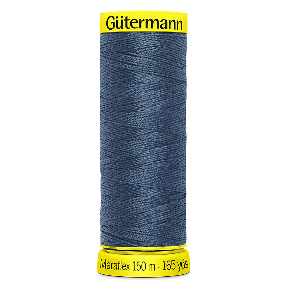 Gütermann Maraflex Elastic Sewing Thread 150m - Steel Blue